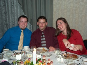 With Paul and Natey at George and Jamie's wedding (10 years ago this week!)